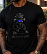 Grooveman Addicted to House Black Collection Graphic T-Shirt