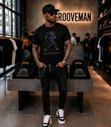 Grooveman Addicted to House Black Collection Graphic T-Shirt