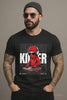Men’s DJ Turntable Graphic T-Shirt – Killer Red Ninja Design | Grooveman