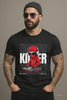 Men’s DJ Turntable Graphic T-Shirt – Killer Red Ninja Design | Grooveman