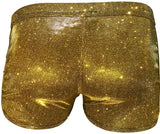 Glitter Trunk Gold Shorts