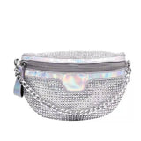 Chain Link and Rhinestone Fanny Pack
