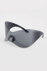 Wavy Oversized Shield Sunglasses