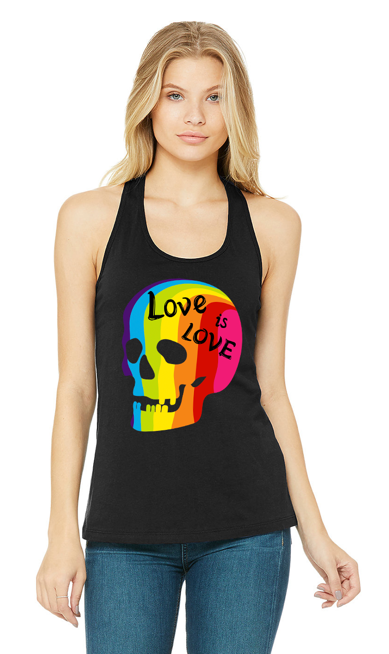 DTG Tank Top | Skull Love is Love Full Color