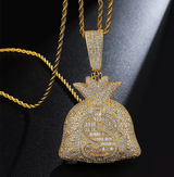 Money Bag Pendant Necklace