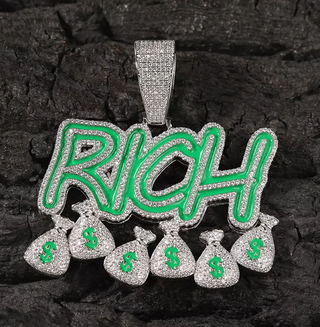 Rich Bag Pendant Necklace
