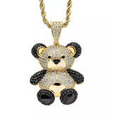 Teddy Black Pendant Necklace
