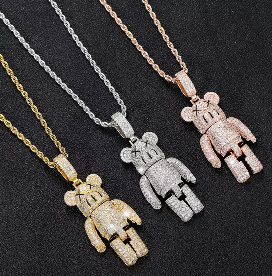 Teddy Gold Pendant Necklace