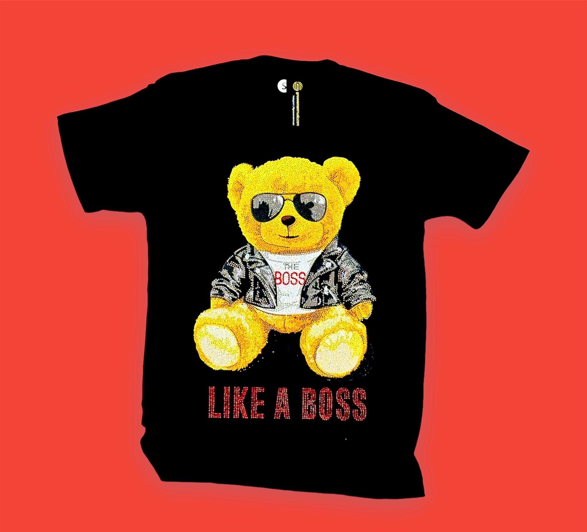 Rhinestones T Shirt | Like a Boss