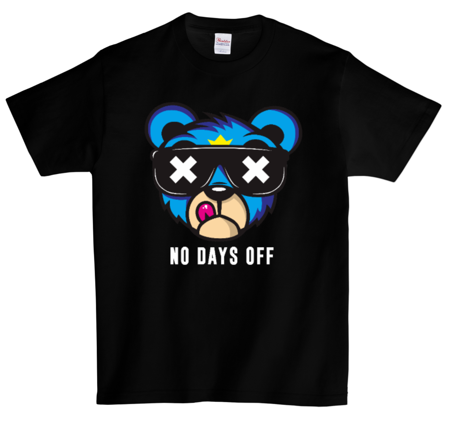 DTG T Shirt | No Days Off Full color Edition Blue
