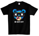 DTG T Shirt | No Days Off Full color Edition Blue - Grooveman Music