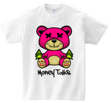 Teddy Money Talks DTG T Shirt | Pink Full color Edition