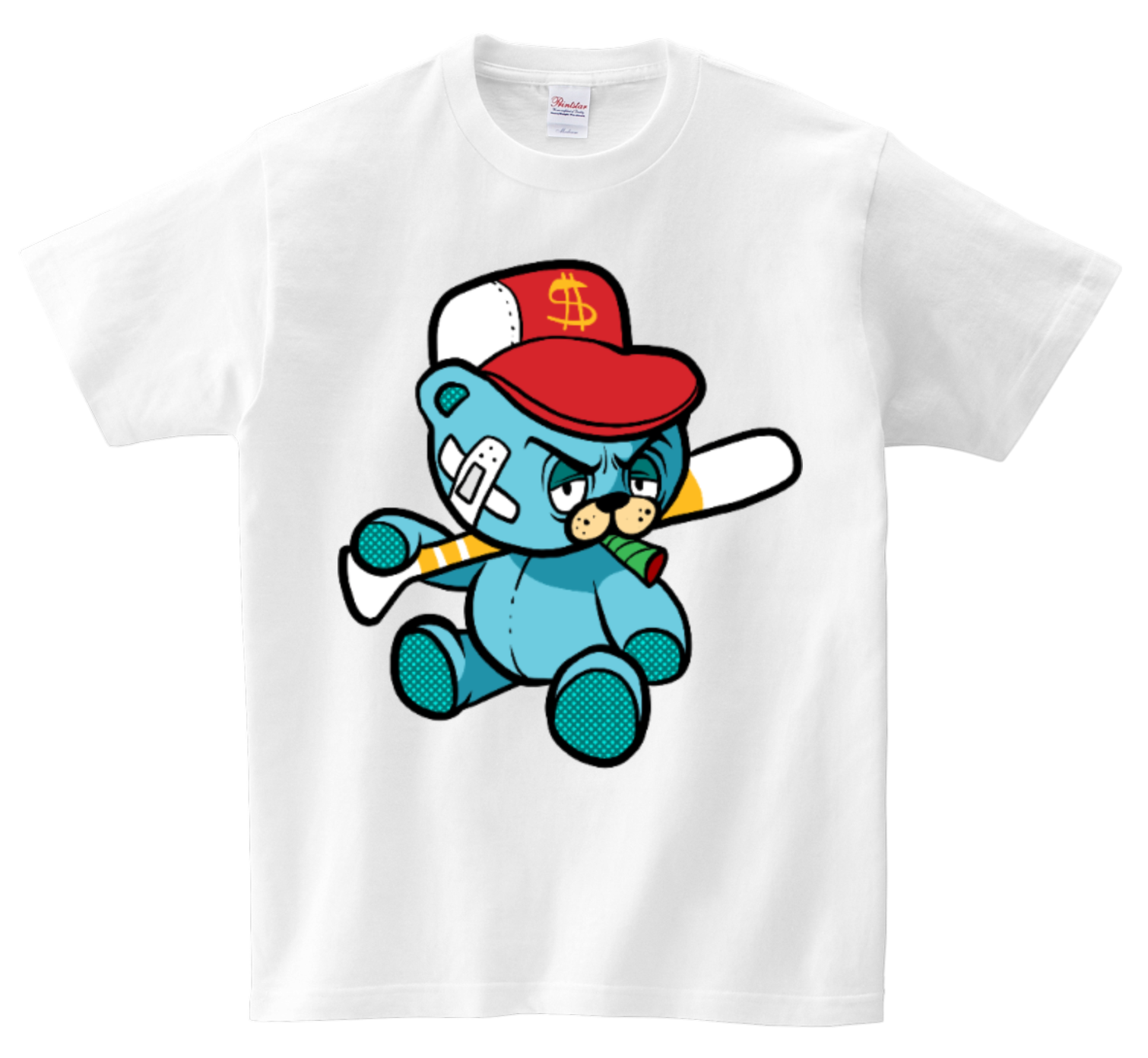 DTG T Shirt | Teddy Smoke Full color Edition