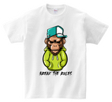 Monkey Break the Rules DTG T Shirt | Full color Edition