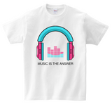 DTG T Shirt | Music is the Answer Full color Edition