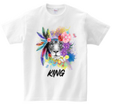 Lion King Black and White DTG T Shirt | Full color Edition