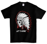 DTG T Shirt | Skull Indian Full color Edition