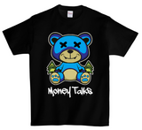 Teddy Money Talks Blue DTG T Shirt | Full color Edition