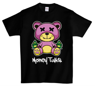 DTG T Shirt | Teddy Money Talks Purple Full color Edition