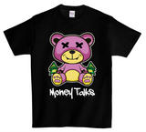 DTG T Shirt | Teddy Money Talks Purple Full color Edition - Grooveman Music