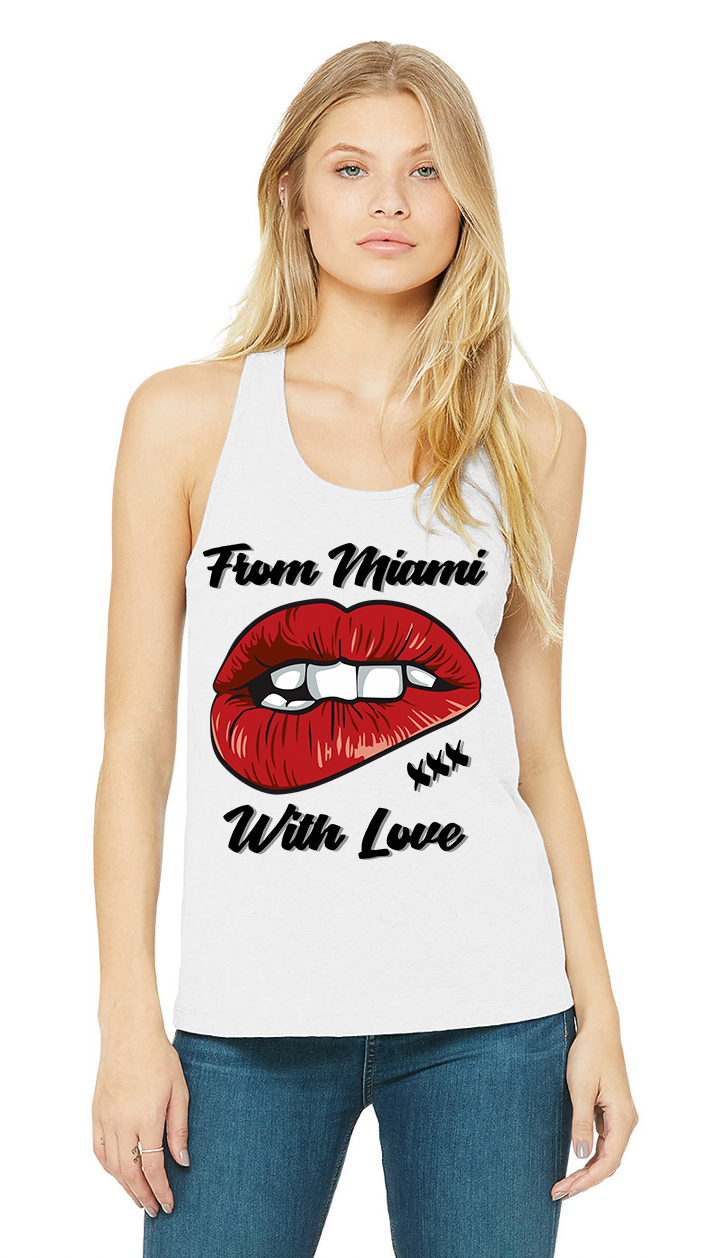 DTG Tank Top | From Miami with Love Full Color