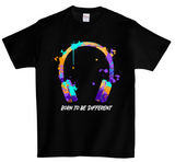 DTG T Shirt | Headphones Born to be Purple Full color Edition