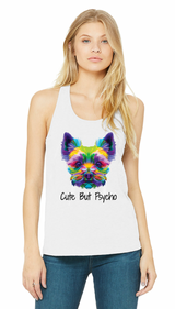 DTG Tank Top | Yorkie Cute But Psycho Full Color