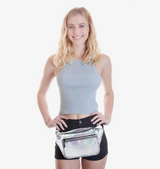 Holographic Silver Fanny Pack - Grooveman Music