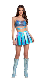 Vinyl Plated Skirt Unicorn Light Blue - Grooveman Music