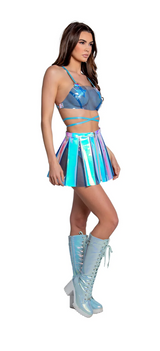 Vinyl Plated Skirt Unicorn Light Blue - Grooveman Music