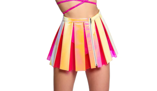 Vinyl Plated Skirt Pink Lemonade