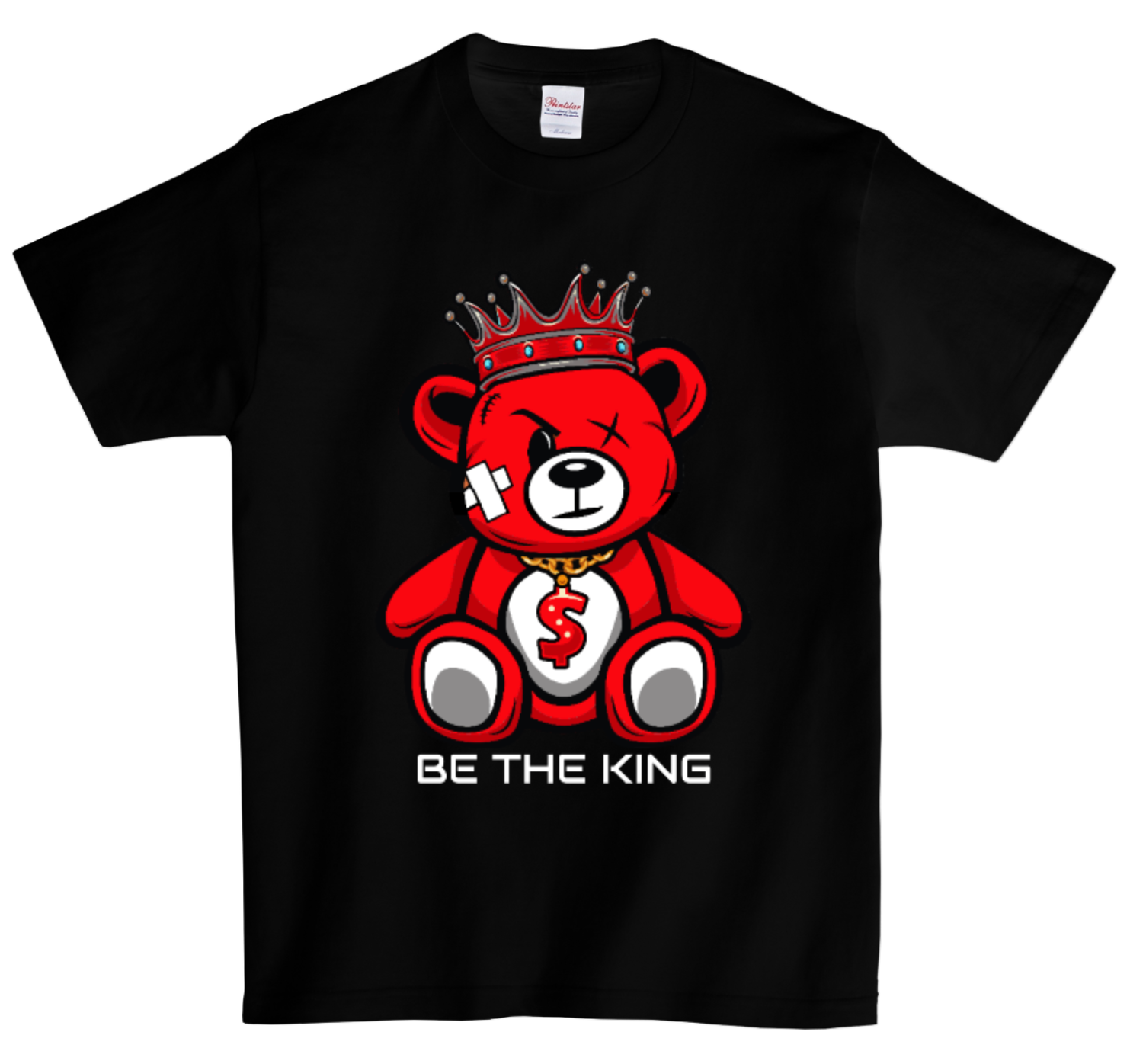 DTG T Shirt | Teddy Be The King Full color Edition Red