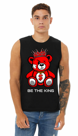 DTG Tank Top | Direct to Garment Teddy Be The King Red