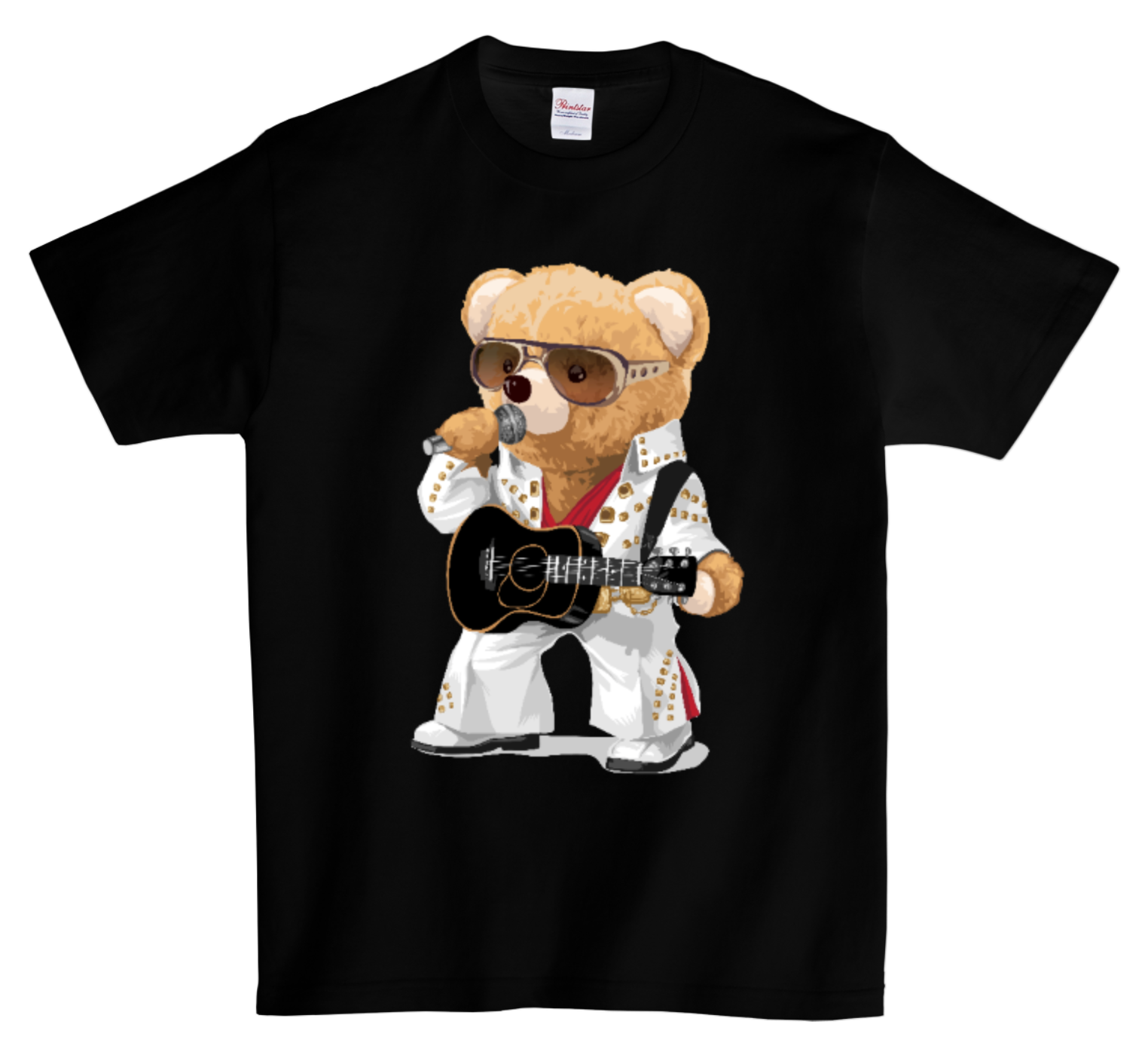 Teddy with Guitar DTG T Shirt | Full color Edition