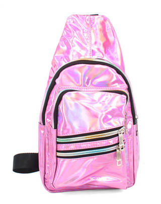 Sling Bag Holographic Pink