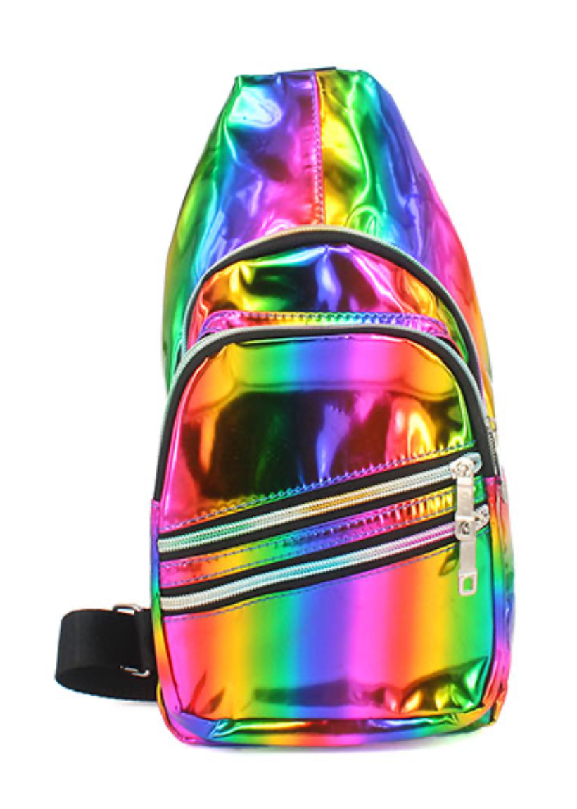 Sling Bag Holographic Rainbow