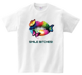Lips Smile Bitches T-Shirts DTG Full color Edition
