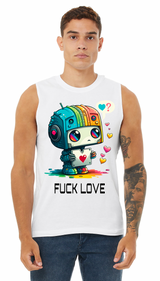 Fuck Love Robot DTG Tank Top | Full Color