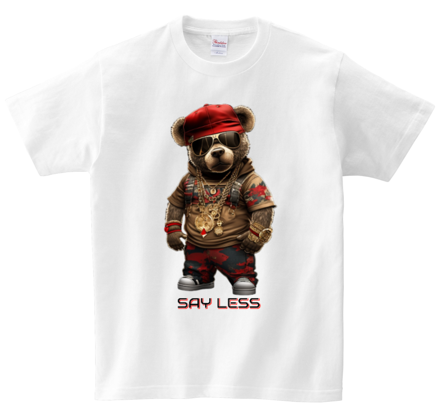 Teddy Say less T-Shirts DTG Full color Edition