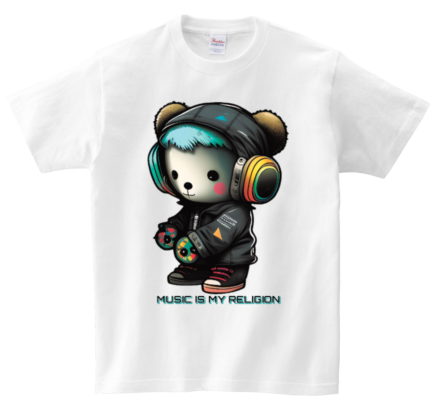 Music is my Religion Teddy T-Shirts DTG Full color Edition