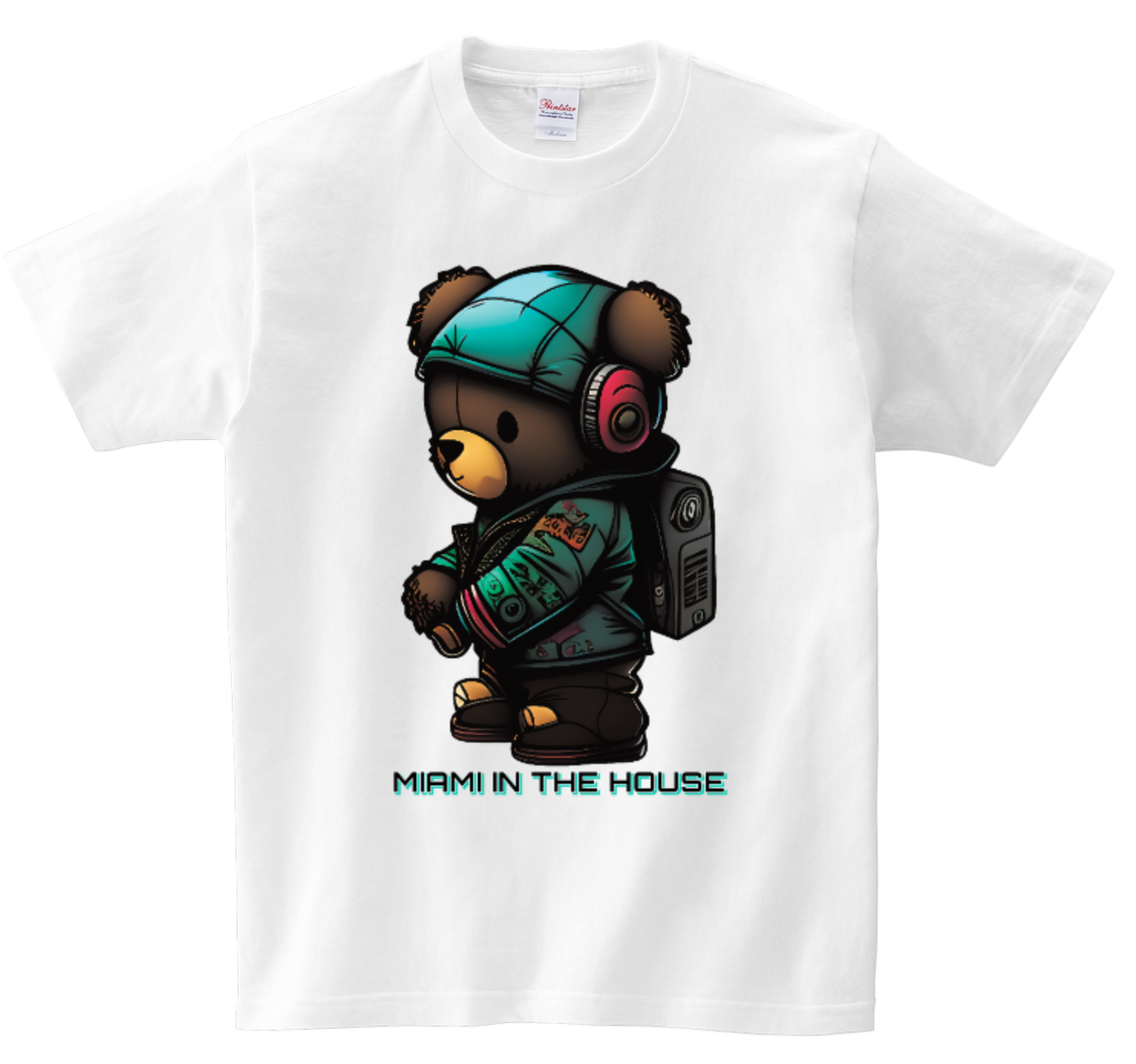 Miami in the House Teddy T-Shirts DTG Full color Edition