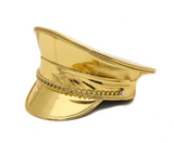 Festival Patent Gold Hat - Captain Hat