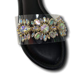 Cape Robbin Shoes Diamond Flower Sandals - Women