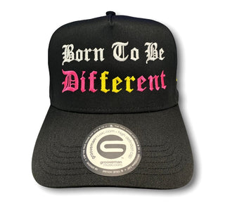 Grooveman Music Hats 5 Panel Mid Profile Baseball Cap Born to be Different
