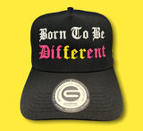 Grooveman Music Hats 5 Panel Mid Profile Baseball Cap Born to be Different