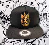 Grooveman Music Hats Crazy Face Black Hat