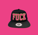 Grooveman Music Hats Fuck Outline Snapback Hat