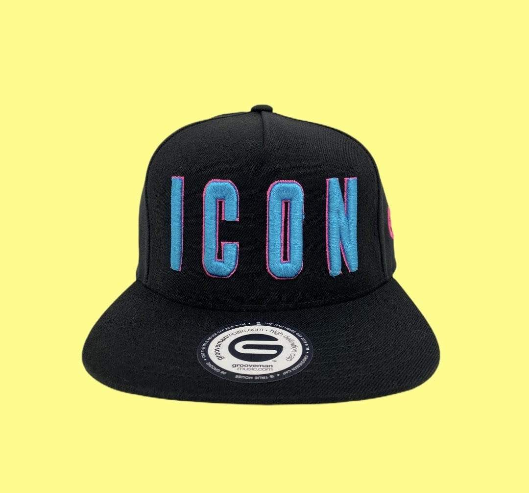 Grooveman Music Hats Icon Outline Snapback Hat