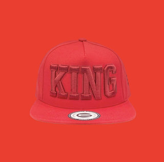 Grooveman Music Hats King Outline Snapback Hat