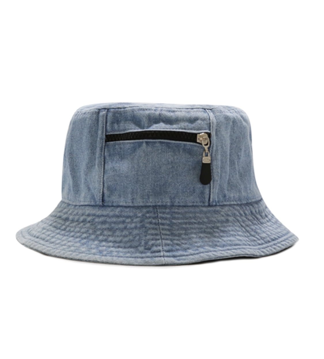 Grooveman Music Hats L/XL / Denim Light Blue Solid Bucket Fitted Hat